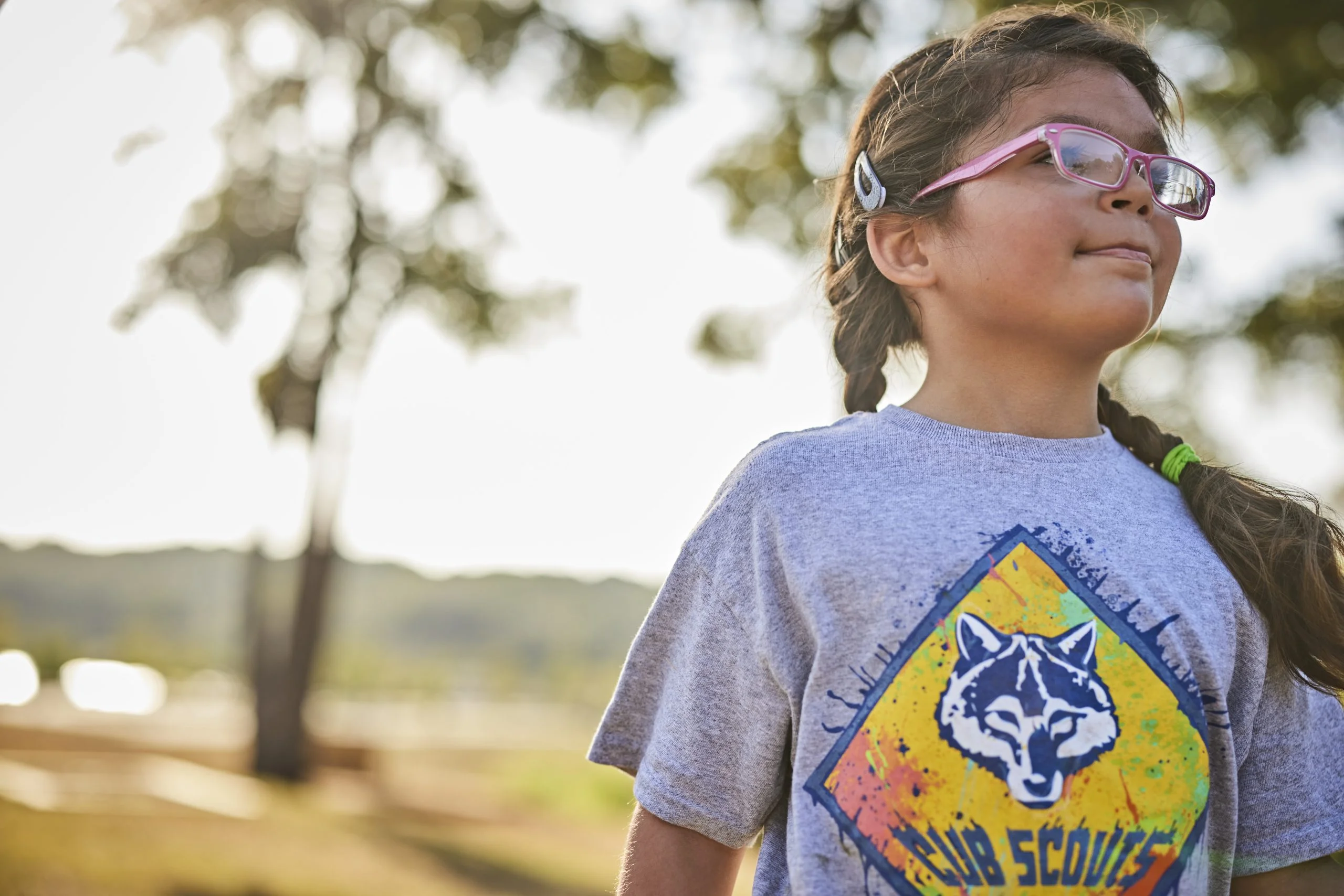 Cub Scouts en el lago